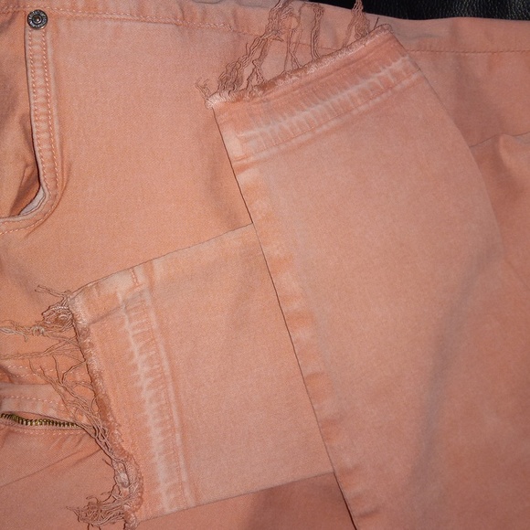 7 For All Mankind pink skinny jeans frayed at ankle size 32 - Picture 7 of 7